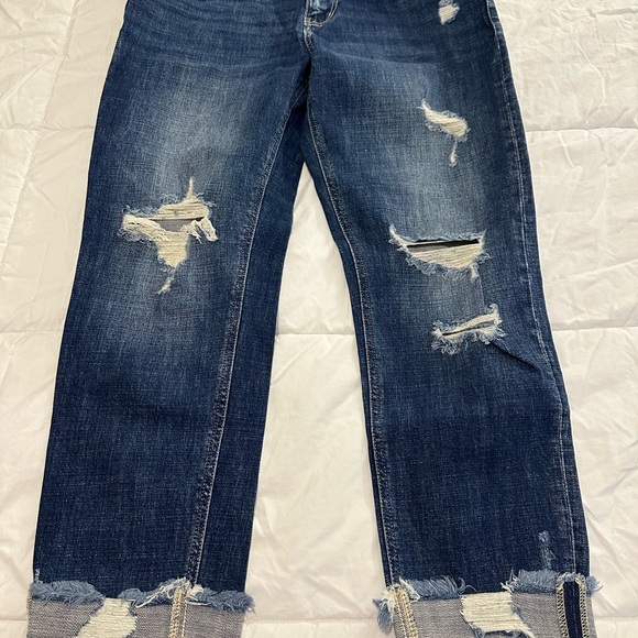 KanCan Denim - KanCan Medium Blue Ripped Boyfriend Jeans